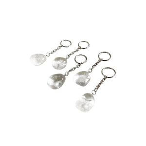 High quality Crystal Keychain Clear Crystal Tumbled <b>Key</b> Chine Natural Stone <b>Key</b> Holder Gifts for Women <b>Key</b> <b>Chain</b> wholesale - Product Image 2
