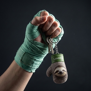Llavero de Guante de Boxeo Miniatura de Perezoso, Divertido y Adorable, Regalo para Amantes de los Perezosos, Colgante para Bolsa, Logotipo Personalizado - Product Image 6