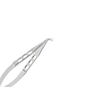Troutman-Katzin corneal transplant scissors precision curved blades right & left ophthalmic surgery tool steel By <b>Blush</b> Surgical - Product Image 4