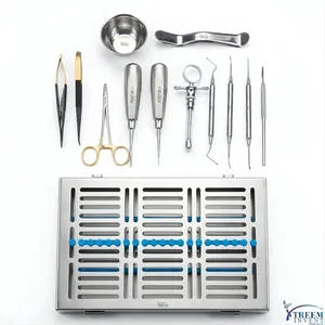Juego de Instrumentos Quirúrgicos Dentales Básicos, Kit de Cirugía Oral para Extracción e Implantes - Product Image 3