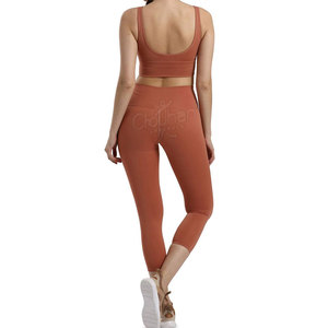 ชุดออกกำลังกายคุณภาพสูงสำหรับผู้หญิง ชุดโยคะ 2 ชิ้น ชุดกีฬา ชุดโยคะน้ำหนักเบาสำหรับผู้หญิง - Product Image 2