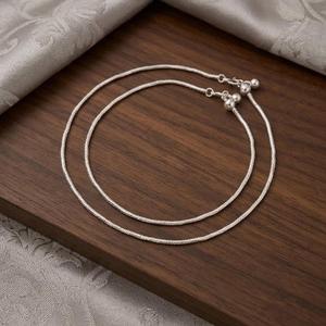 Divyoro TWISTED WIRE-SNAKE SILVER PAYAL - Product Image 3