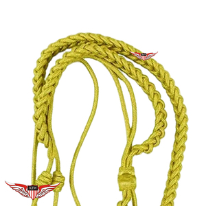 Aiguillette en fil doré torsadé avec pointe métallique dorée - Product Image 2