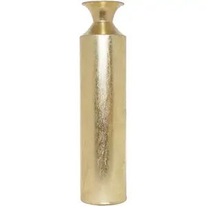 Ensemble de 2 vases à fleurs en aluminium doré pour la maison, le salon, la table, usage décoratif, entrée de mariage, pot à fleurs - Product Image 2