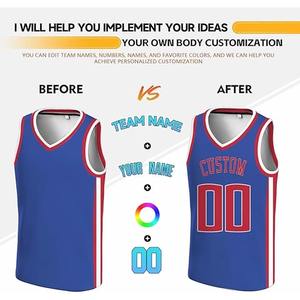 Maillot de basketball personnalisé 2026 en gros avec logo imprimé, design privé, noms et numéros de joueurs, 100 % polyester respirant, service OEM - Product Image 5