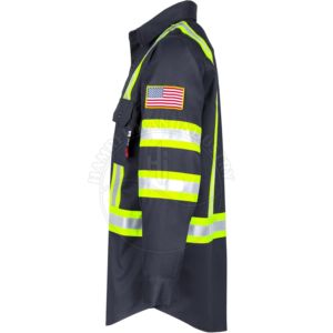Shirt High Quality High Visibility Reflective Shirt 100% cotton safety wear welding FRC shirt Light Weight for Summer Welding - Product Image 2