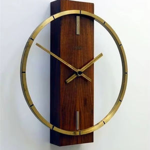 Magnifiques horloges murales en bois et en métal, mécanismes précis qui garantissent une tenue de temps précise et fiable. - Product Image 6