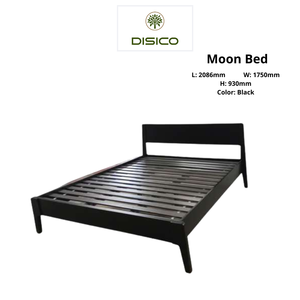 Minimalist Upholstered <b>Bed</b> Queen Size Black Wood <b>Frame</b> Fabric Soft <b>Bed</b> Design - Product Image 6