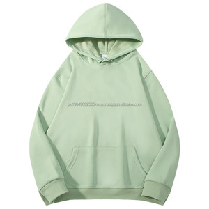 ผู้ผลิตเสื้อผ้าสั่งทำคุณภาพสูง เสื้อสเวตเชิ้ตโอเวอร์ไซส์ทรงหลวม น้ำหนัก 500 กรัม แบบมีฮู้ดสำหรับผู้ชาย - Product Image 5