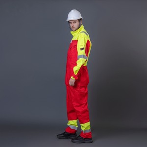 Overol de Trabajo Unisex Reflectante de Alta Visibilidad, Transpirable, Personalizable con Impresión Digital, sin Costuras, Uniformes de Seguridad de Algodón - Product Image 1