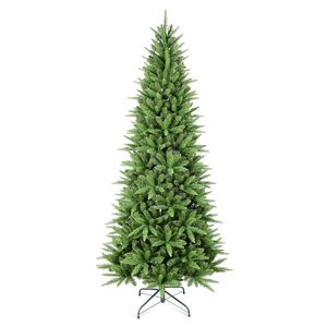 Albero di Natale Artificiale Non Illuminato da 1,2 m, Verde in PVC con Rami Misti, Cerniere in Metallo e Base Pieghevole - Product Image 1