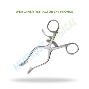 Retractor Quirúrgico Autoajustable de 3x4 Puntas para Piel, de Acero Inoxidable - Product Image 2