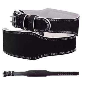Ceinture de musculation robuste en cuir de vachette OEM, réglable, en cuir nubuck de 10 mm d'épaisseur, pour Strongman, par RC Fitness Wear - Product Image 6