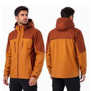 Waterproof <b>Warm</b> Hooded <b>Jacket</b> for <b>Men</b> and Women Zipper Closure for Outdoor Hiking Skiing in Autumn and Winter <b>Jackets</b> - Product Image 4