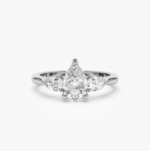 14K Gold Lab Grown Diamond Cluster Ring Sparkling Fine Jewelry Anniversary Gift - Product Image 1