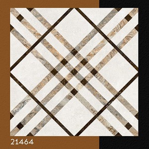 Carreaux de sol en céramique 400x400, carreaux de céramique brillants, carreaux de céramique géométriques, carreaux de sol imprimés numériquement, carreaux de sol décoratifs en céramique - Product Image 2