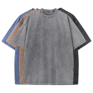 <b>Men's</b> <b>Purple</b> Short 100% Cotton Loose Fit Blank Design Custom Logo Printed Solid Pattern T-<b>Shirt</b> for <b>Men</b> and Women - Product Image 1