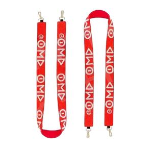 Sangles de sac de perles de rocaille en or blanc personnalisées Sangle de perles rouges et blanches pour sacs Accessoires à la mode - Product Image 1