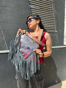 Elegante bolso de cuero multiusos para mujer, nuevo flecos occidentales, transparente, tallado a mano con estilo Rock Fashion - Product Image 6