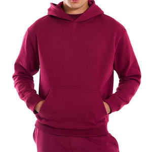 Sweat à capuche pull-over pour homme, uni minimaliste, style streetwear, coupe oversize, en polaire douce, décontracté, pour un confort quotidien - Product Image 1