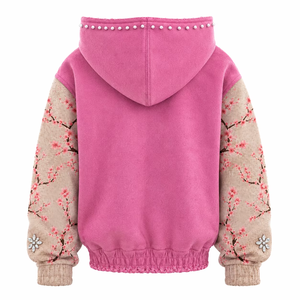 Ensemble de sweats à capuche amples et décontractés en polaire pour couple, doublure chaude d'hiver, pour hommes et femmes, impression personnalisée, vente en gros OEM 100% - Product Image 4
