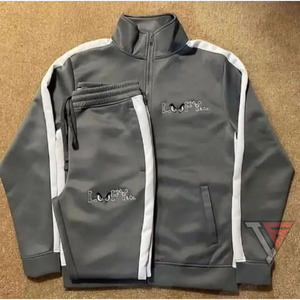 Unisex High Quality Breathable Fleece 100% <b>Polyester</b> <b>Tracksuits</b> Comfortable Training Wear Set Side Strips Winter Adults Custom - Product Image 5