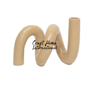 Porte-bougie en aluminium fait main de style nordique, imperméable, minimaliste scandinave, décoration de table moderne, centre de table, décoration de la maison - Product Image 5