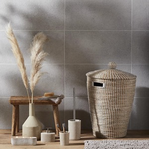 Seagrass <b>white</b> Polyester <b>Basket</b> Laundry Handmade <b>Storage</b> <b>Basket</b> Wholesale eco-friendly Made in Viet Nam - Product Image 3