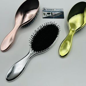 Brosse à cheveux massante à coussin d'air en nylon et poils de sanglier électroplaqués, personnalisable avec logo, haute qualité, pour extensions capillaires, service OEM - Offre Spéciale - Product Image 3
