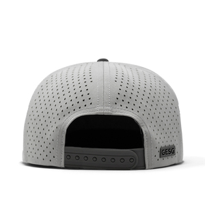 Casquette Snapback en Maille Respirante GESG, Réglable, Unisexe, Chapeau Casual d'Extérieur, Gris avec Bord Noir - Product Image 3