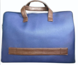 Porte-documents en cuir bleu pour homme, porte-documents exécutif en cuir, porte-documents professionnel en cuir pour le bureau - Product Image 6
