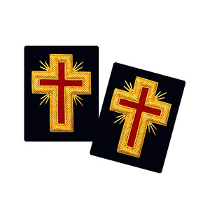 Insignia Dorada de la Manga del Abrigo de los Caballeros Templarios Anteriores Comandantes |   Accesorios de los Caballeros Templarios - Product Image 1