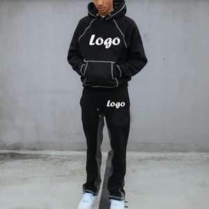 Conjuntos Deportivos Personalizados Vintage con Estampado Digital para Hombre, Corte Regular, 100% Algodón, Sudaderas con Capucha y Pantalones Deportivos - Product Image 4