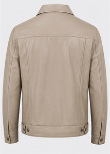 Veste en cuir de style Genz de haute qualité, très élégante et cool - Product Image 6