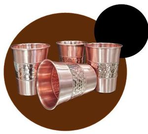 Gobelet à boisson artisanal en cuivre de qualité supérieure, design contemporain, pour cadeaux d'affaires, cuisine, salle à manger, bien-être, hydratation, traditionnel - Product Image 3