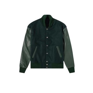 High Quality Baseball Jackets Professional Manufacturer Clothing Brands Wool Leather Sleeve College Baseball Jacket For <b>Men</b> 2025 - Product Image 4