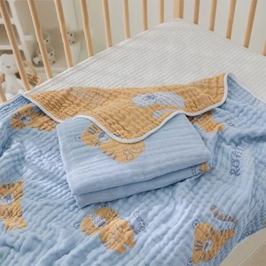 Premium Baby <b>Blankets</b> Washable <b>Woven</b> Floral Eco-Friendly Muslin 100% Cotton Baby <b>Blankets</b> - Product Image 1