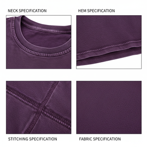 High Quality Blank Men's T-shirts Heavyweight Oversized Washed Solid Printing Custom T-Shirt Drop shoulder Street wear clothes - Product Image 6