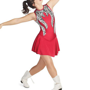Robe de majorette au design moderne, en spandex/polyester, matière légère, haute qualité, personnalisable pour les spectacles sur scène et la danse - Product Image 4