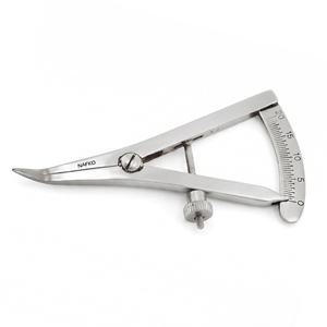 Caliper Angled 3.5 Inch German Stainless Steel Manual Small Bone Mapping Measuring Instrument 0-20mm Degree Gauges Jewelry <b>Tools</b> - Product Image 1
