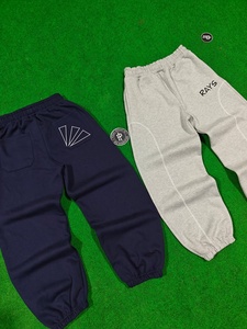 480 GSM Heavyweight Embroidery Sweatpants Fleece Trendy <b>Joggers</b> Men Casual <b>Cuffed</b> Two Tone Streetwear <b>Cuffed</b> Pants - Product Image 6