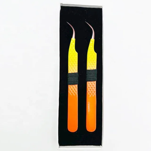 Meilleures pinces à épiler antistatiques en acier inoxydable japonais J2 pour extensions de cils, pointes en fibre, logo personnalisé, outils de beauté en gros - Product Image 6