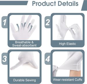 Guantes de Seguridad de Alta Calidad 100% Algodón, Secado Rápido, Personalizables, Textura Suave, Forro de Algodón, Manoplas y Guantes para Uso Diario - Product Image 4