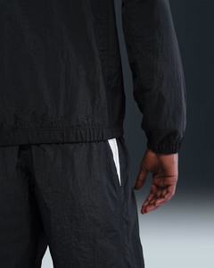 Ensemble survêtement coupe-vent à capuche pour homme, léger, en polaire 100% coton, veste zippée, pantalon de jogging, sports d'hiver en plein air, course à pied - Product Image 2