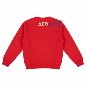 Delta |   Sigma |   Sudadera Casual de Invierno Theta Sorority, Bordado Devastating Dyna Rojo, Ropa Universitaria DST Sorority para Mujer - Product Image 2
