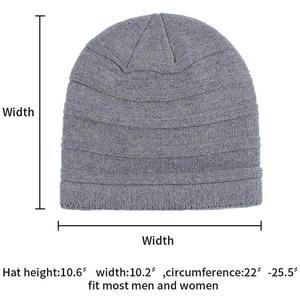 Bonnet unisexe d'hiver ample et chaud en tricot côtelé, style bonnet de ski tendance, surdimensionné, en acrylique doux, pour hommes et femmes, personnalisable - Product Image 6
