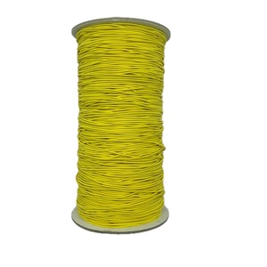 Cordon élastique tressé jaune n°15, 1,2 mm, 288 yards, 100 % nylon haute ténacité, écologique, pour textile de maison - Product Image 1