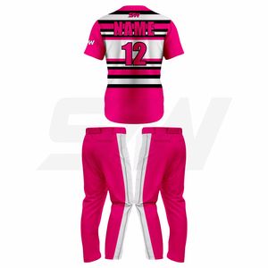 Fournisseur en gros d'uniformes de baseball, ensemble de maillot et pantalon de softball à 2 boutons, tissu respirant, uniforme de sport d'équipe - Product Image 5