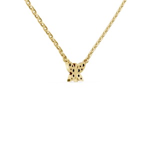 Collar con Colgante de Mariposa de Diamantes Ecológico, Joyería Fina de Primera Calidad para Mujer, Regalo de Cumpleaños Disponible para la Venta - Product Image 3