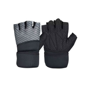 Custom Neoprene Weight Lifting Fitness Gloves Ventilated Design Adjustable Wrist <b>Strap</b> Customizable Color/Size High Quality Wear - Product Image 3
